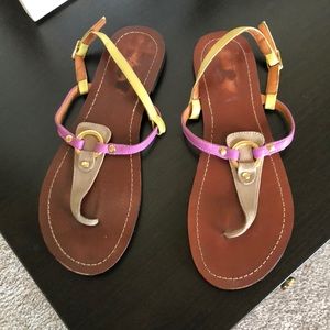 Steve Madden Color block T strap Sandal